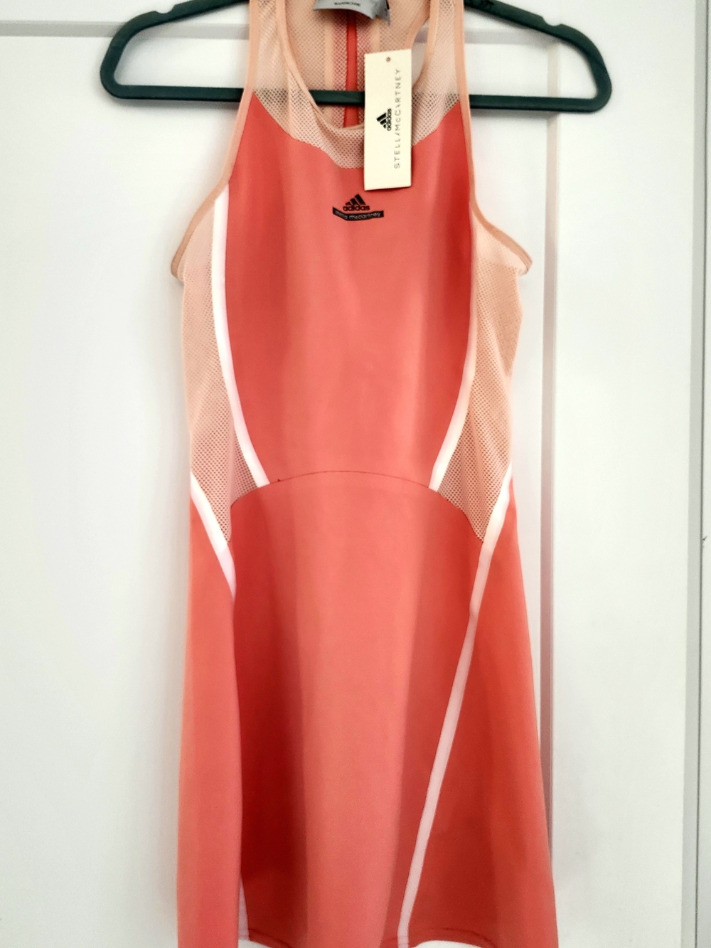 adidas Stella McCartney Tennis Coral Mesh-Panel Women’s Dress